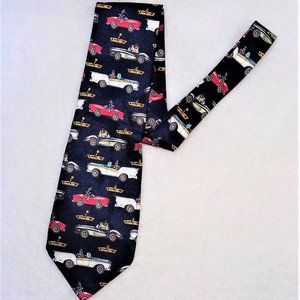 Looney Tunes Navy Blue  Vintage 1999 Silk Necktie